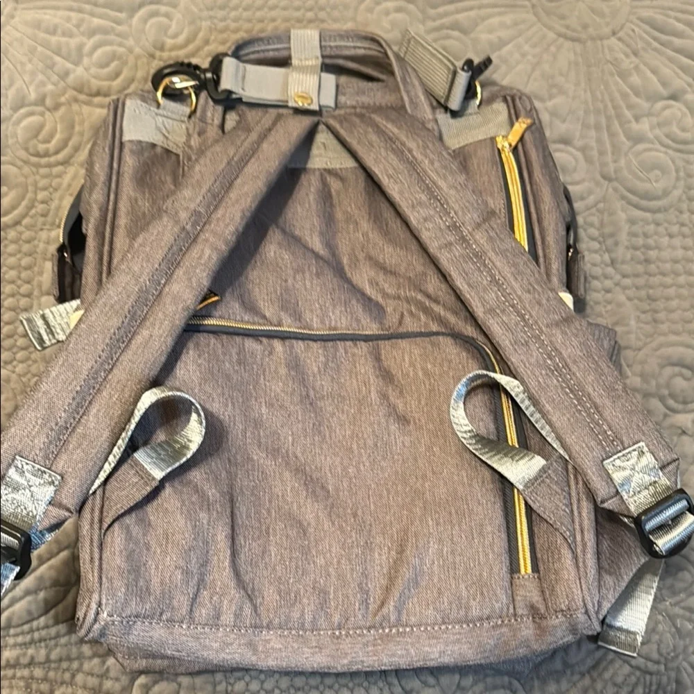 HALOVA Gray Baby Bag with Modern Design and Sturdy Handles